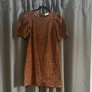 Universal Thread Brown Leopard Print Mini Dress